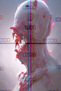 an image of a zombie with a bloody mouth